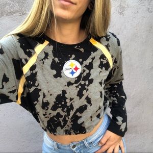 REEBOK Pittsburgh Steelers Long sleeve custom crop